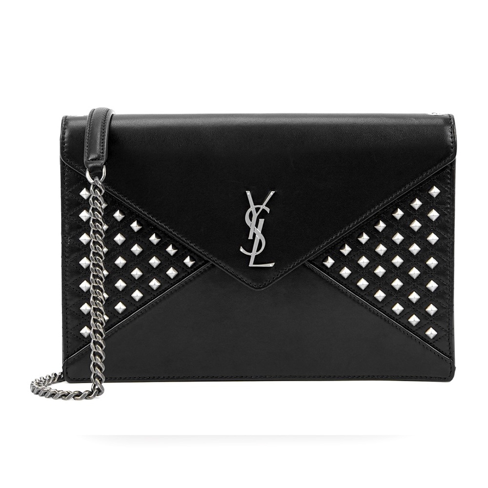Saint Laurent Studded Leather Shoulder Bag